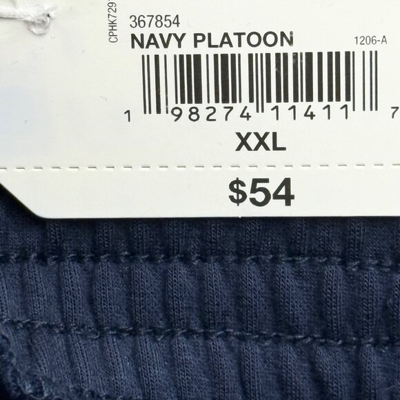 Stylus Womens Navy Platoon/White High-Rise Wide Leg Pants XXL Wide Waistband NWT - Picture 6 of 12